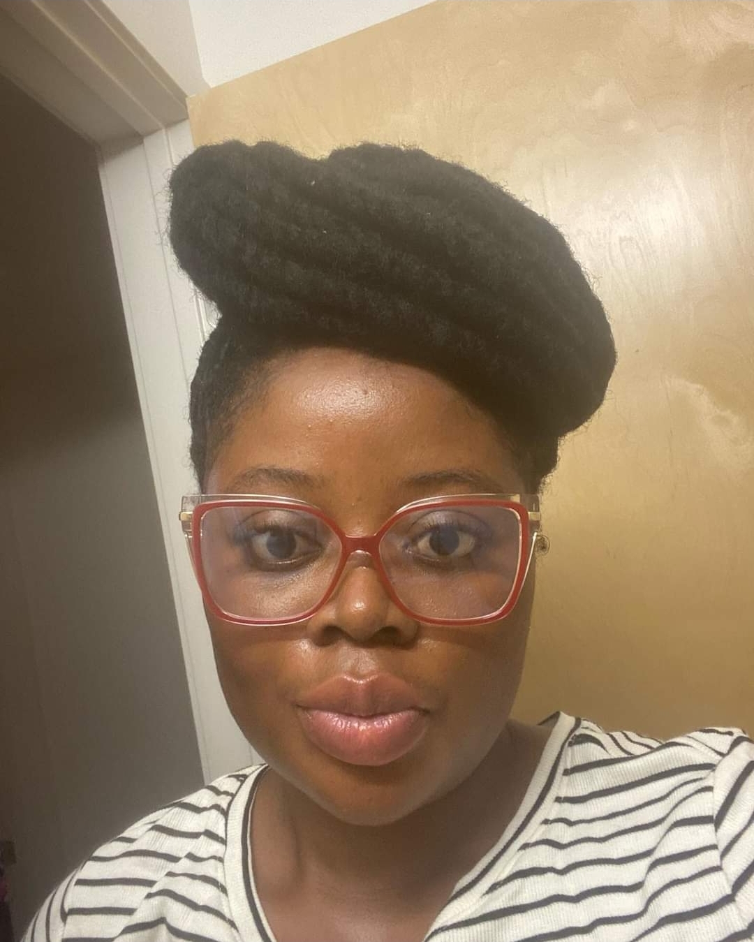 Mercedes poses for a photo